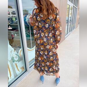 Long sleeve floral dress